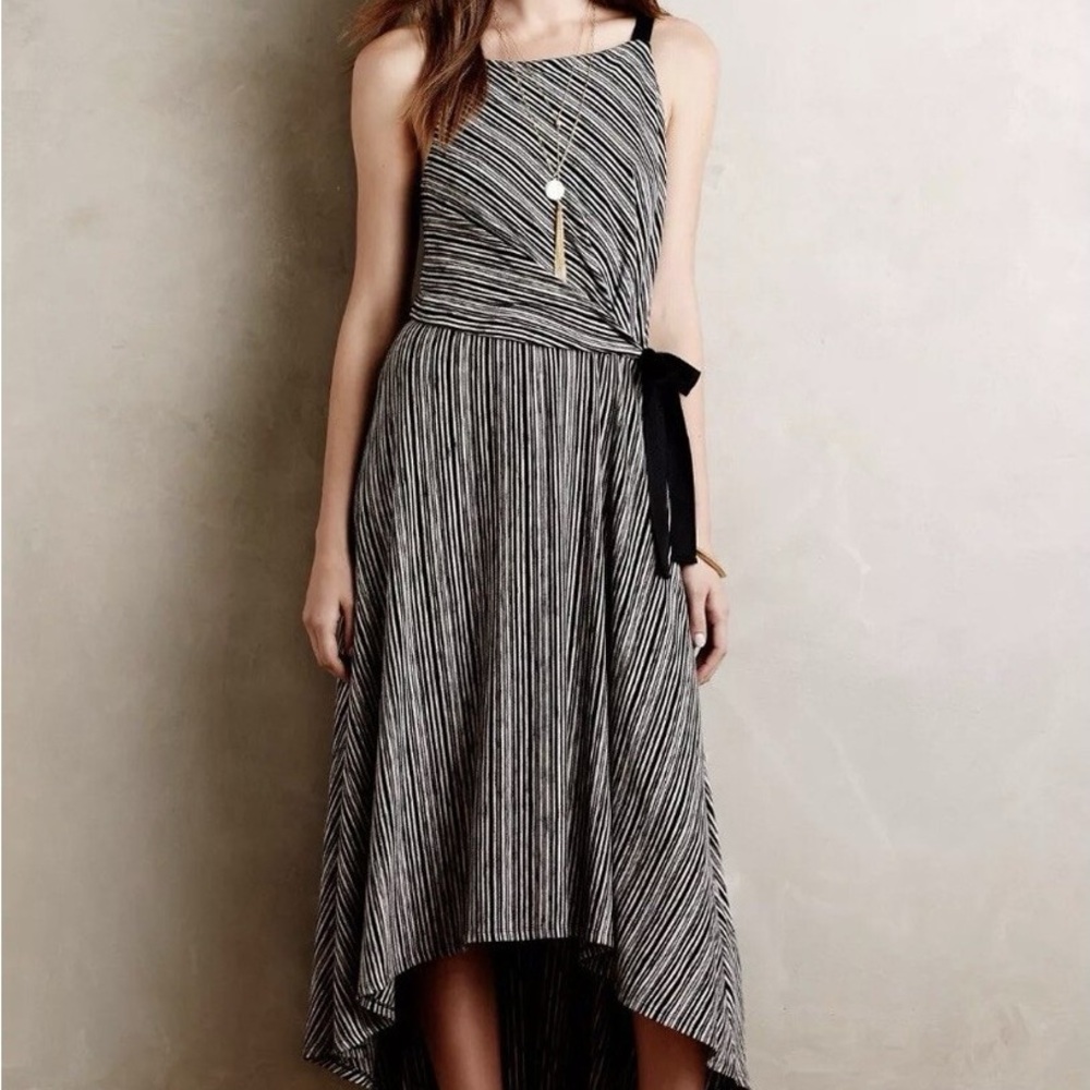 Anthropologie Maeve Salsola Wrap Midi Dress Petite Sma